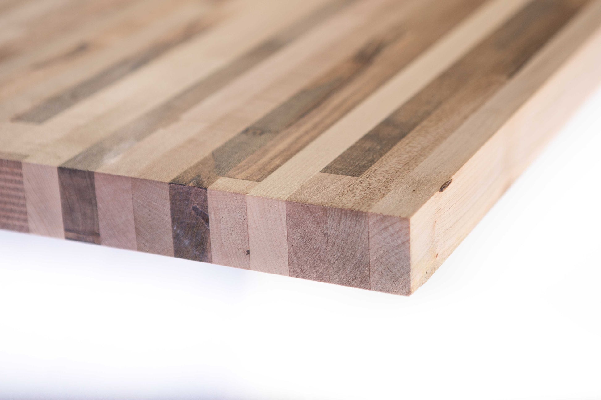 Close up of Maple counter top corner