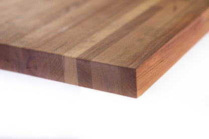 Close up of cherry counter top corner